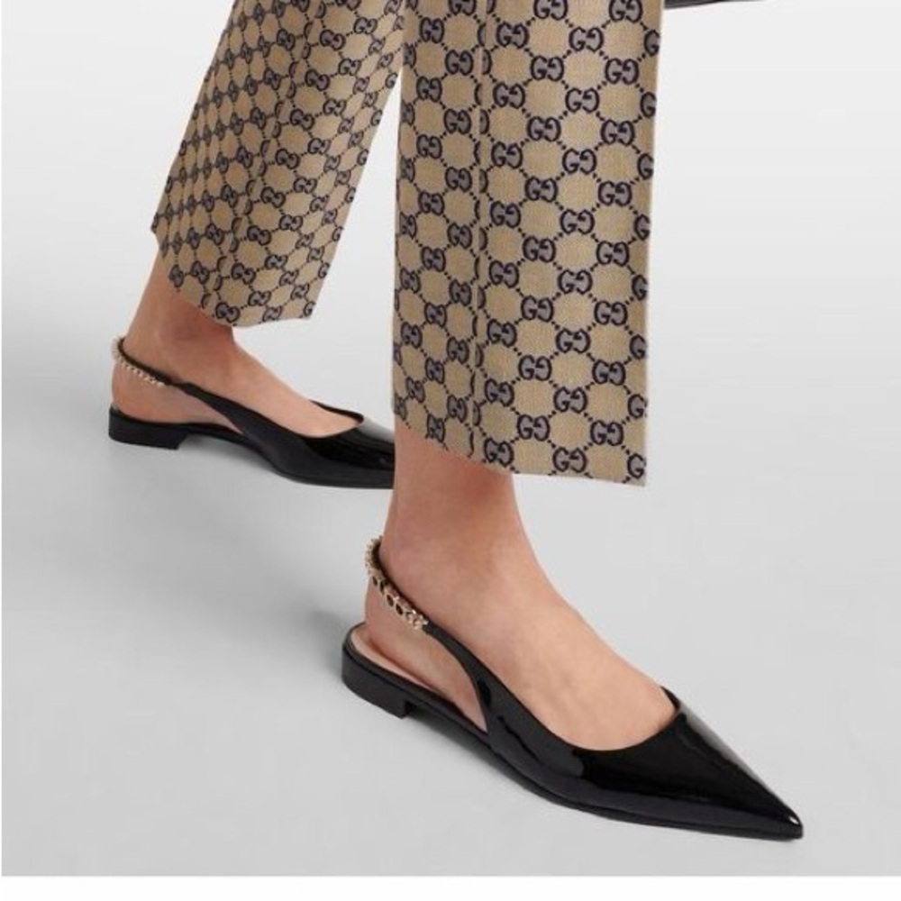 New Gucci Signorina ballet flats black patent leather - Picture 2 of 9